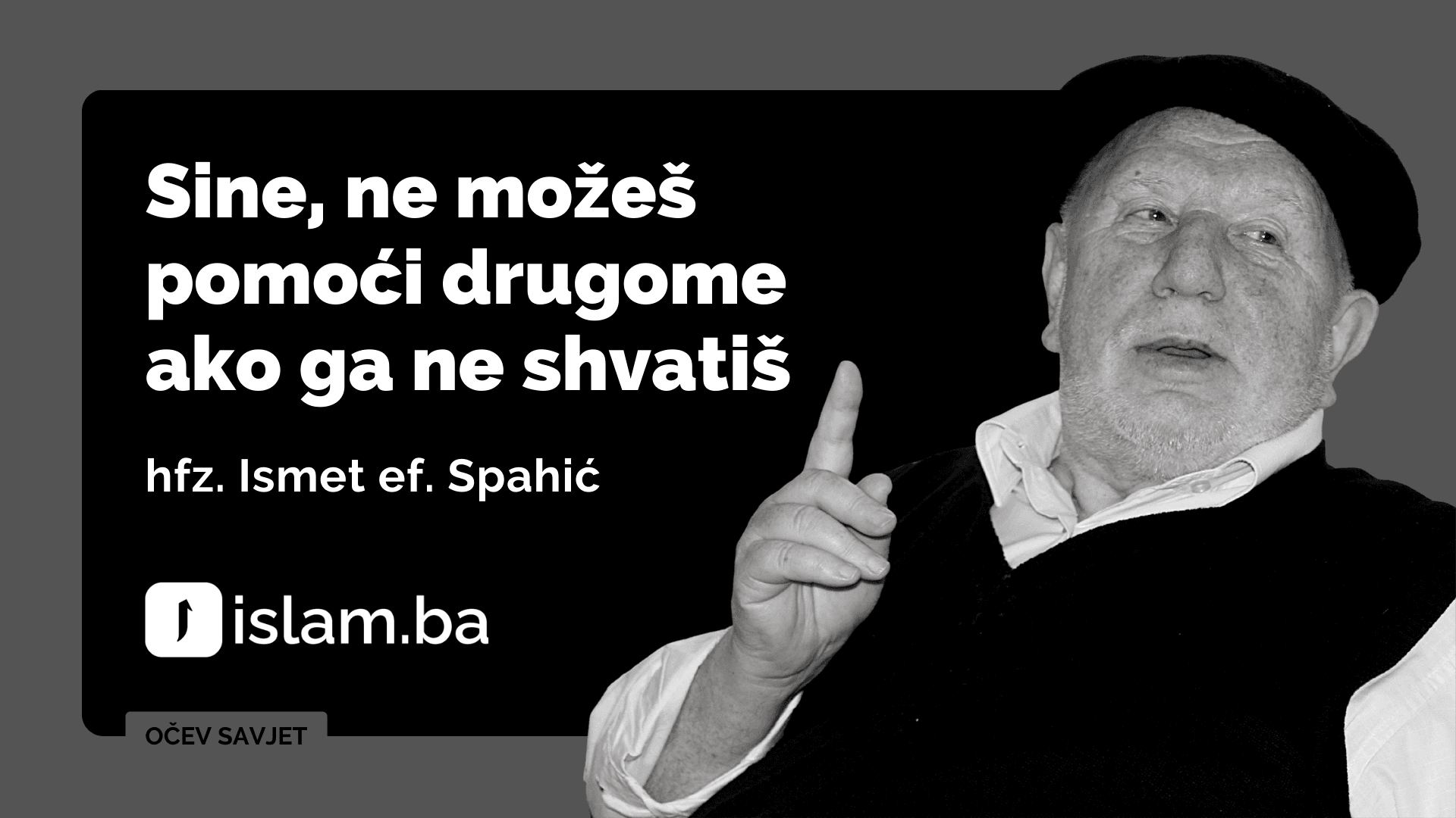 Očev savjet: Sine...